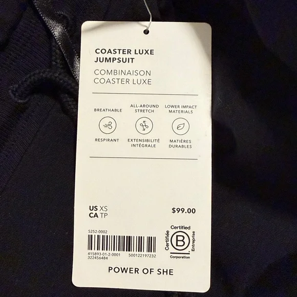Athleta Coaster Luxe Jumpsuit NWT - Picture 2 of 5
